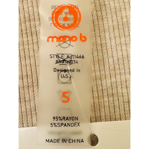 Mono B Long Line Beige Cardigan Back Yoke Sweater Drop Shoulder Pockets Size S - Picture 9 of 10